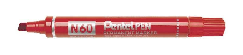 Pentel marker alkoholos vágott hegyű - piros